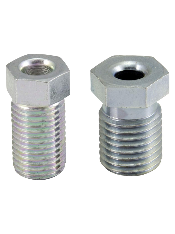 Copper brake pipe connections for handbrake cylinder
