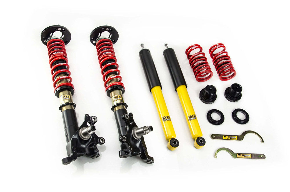 MTS Technik koiloveri Stance Gold with front camber plates - BMW 3 / 3 Touring / 3 Convertible (E30) (original struts re