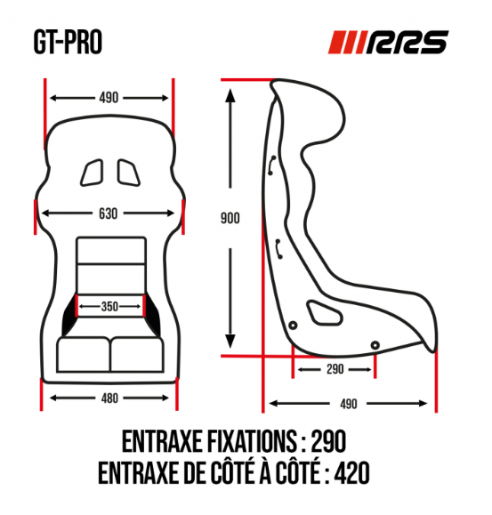 RRS - GT PRO FIA 8855-2021 RACING SEAT