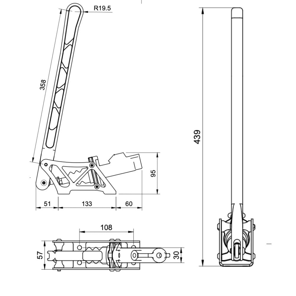 NP Parts -Handbrake tall