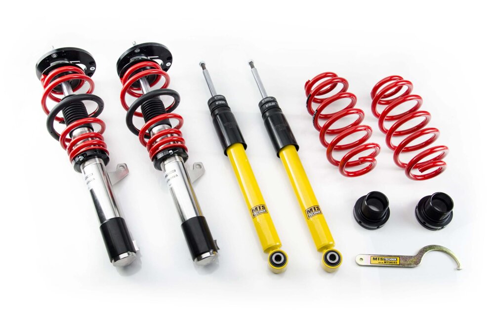 MTS Technik koiloveri Street Inox with front camber plates - Audi A3 / A3 Sportback / A3 Convertible (8P)