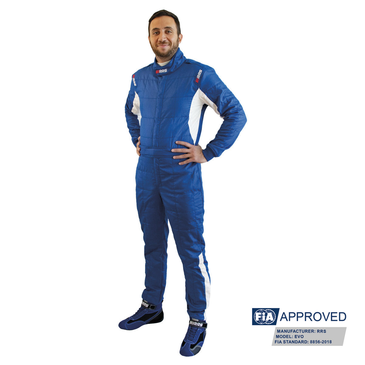 RRS DIAMOND STAR RACE SUIT - BLUE - FIA 8856-2018