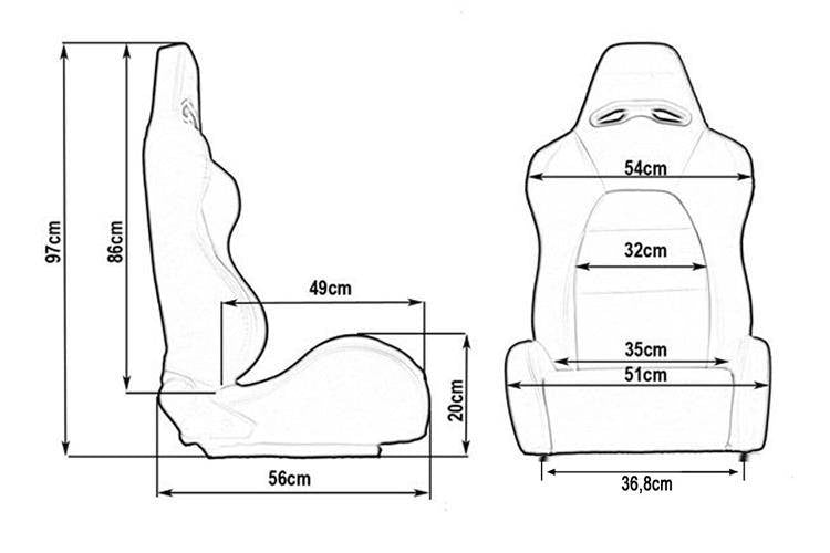 BRIDE replica - Adjustable seat DRAGO Bride Velvet Black