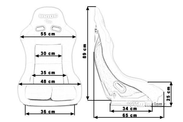 BRIDE Replica - Racing seat GTR Velvet Red