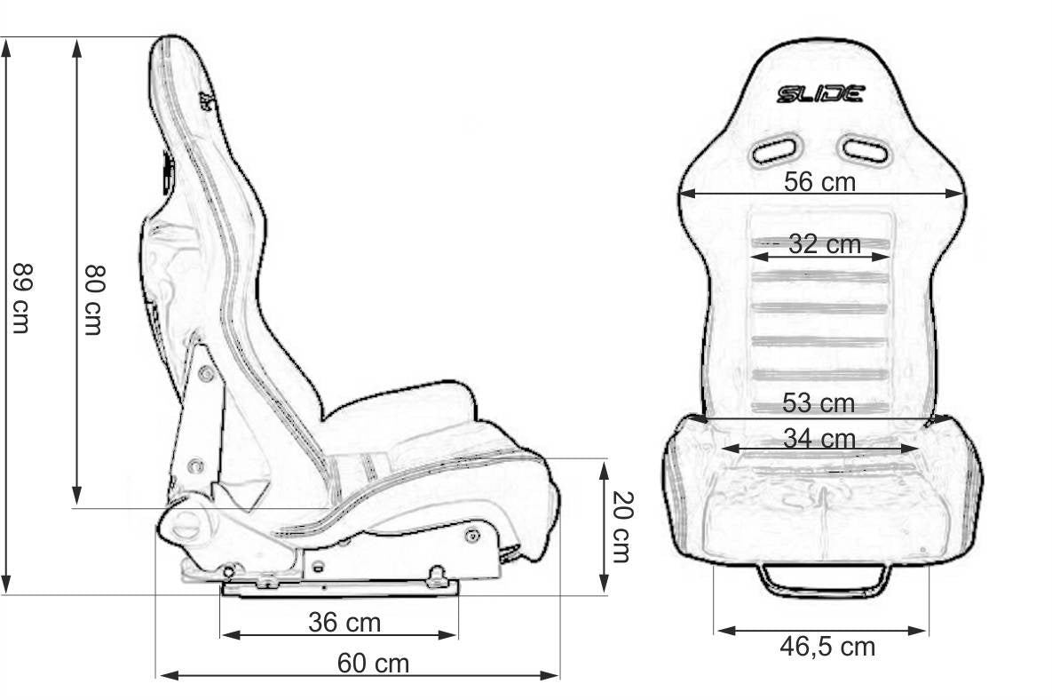 SLIDE - Adjustable seat X3 suede size L