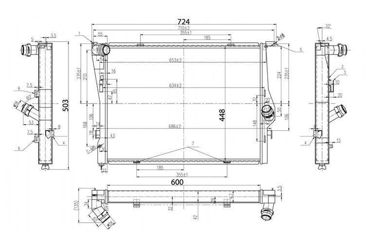 TurboWorks - Sports Water Radiator BMW E90 E92 M3 V8