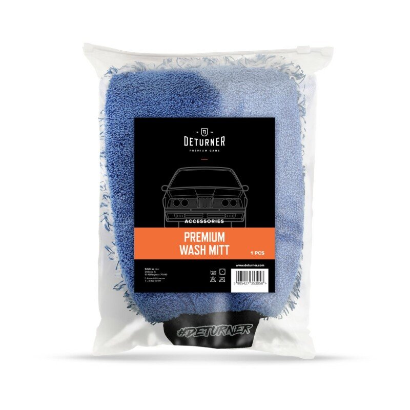 DETURNER PREMIUM WASH MITT - Mikrošķiedras Mazgāšanas cimds