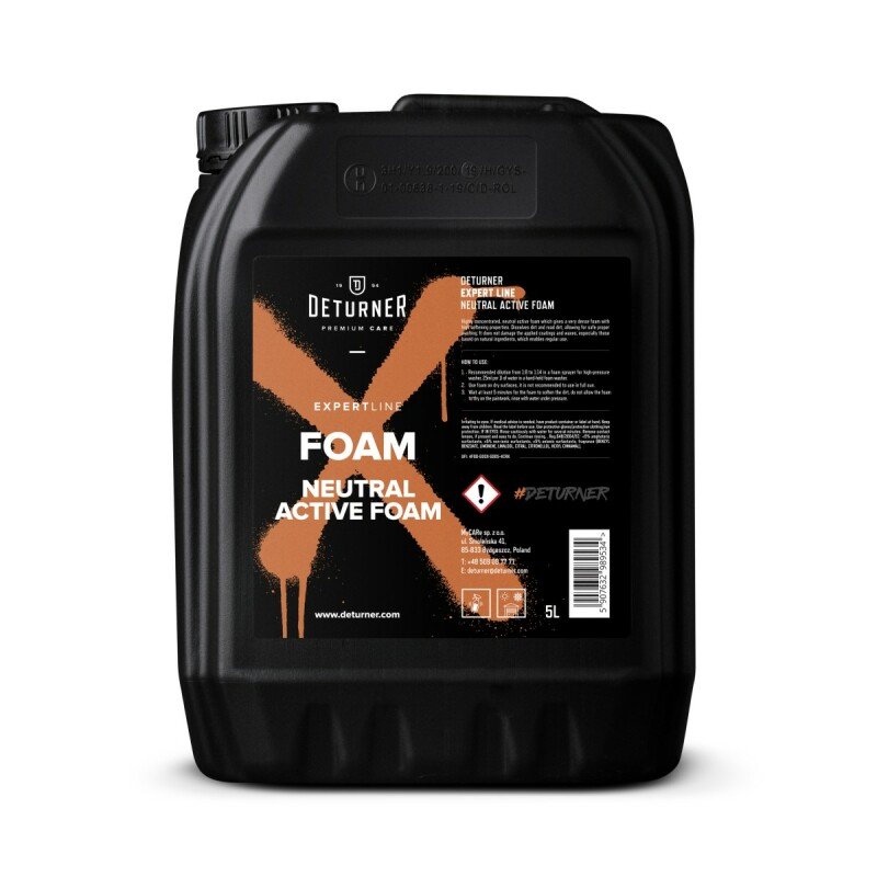 DETURNER X-LINE FOAM (ph Neutral) 5L - Priekšmazgāšanas līdzeklis