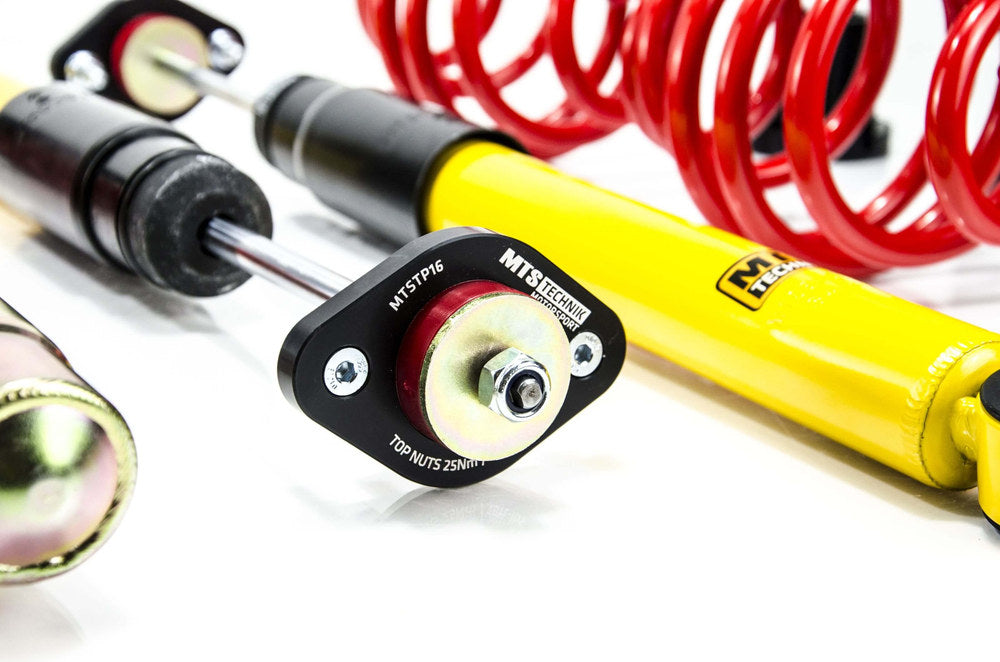 MTS Technik koiloveri Comfort Gold with front camber plates + rear top mounts - BMW 3 / 3 Coupe / 3 Compact / 3 Touring 
