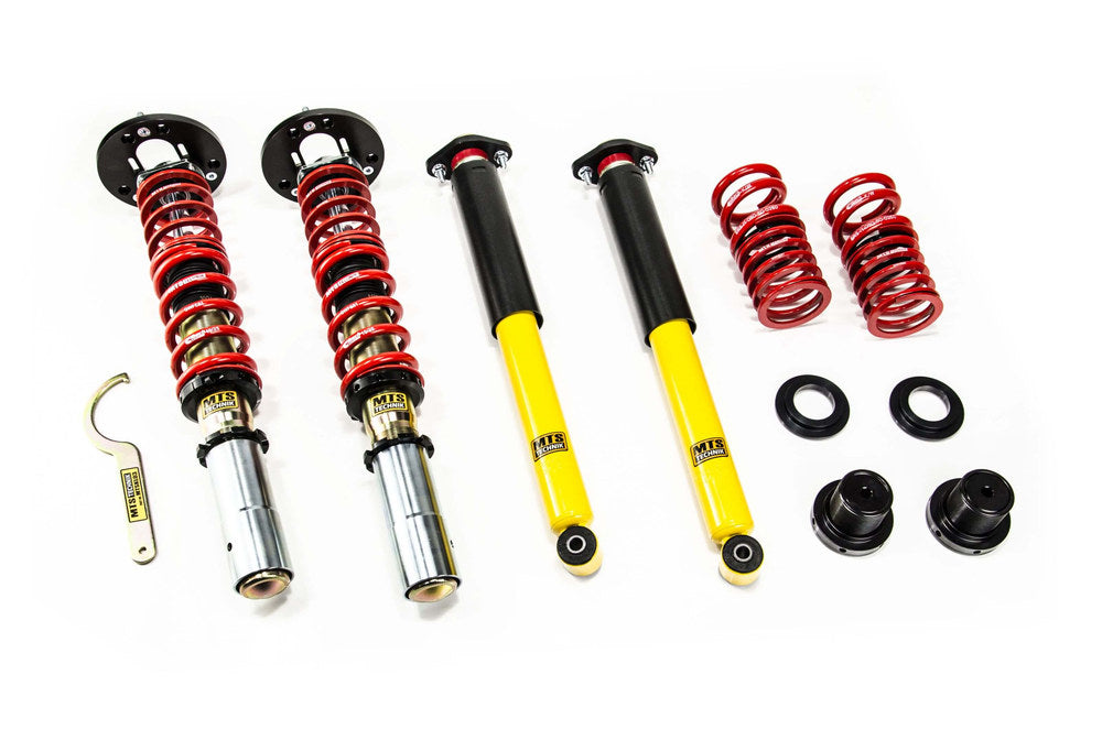 MTS Technik koiloveri Stance Gold with front camber plates + rear top mounts - BMW 3 / 3 Touring / 3 Convertible (E30)
