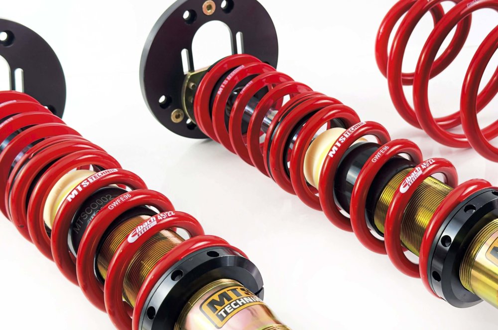 MTS Technik koiloveri Comfort Gold with front camber plates - BMW 3 / 3 Touring / 3 Convertible (E30) (original struts r