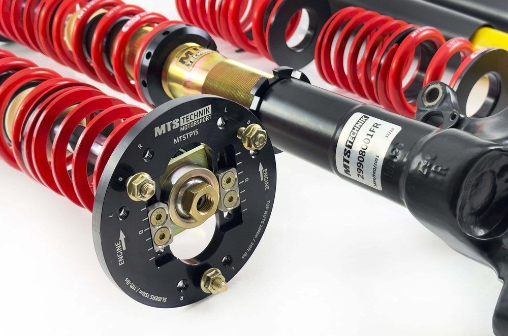 MTS Technik koiloveri Stance Gold with front camber plates - BMW 3 / 3 Touring / 3 Convertible (E30) (original struts re