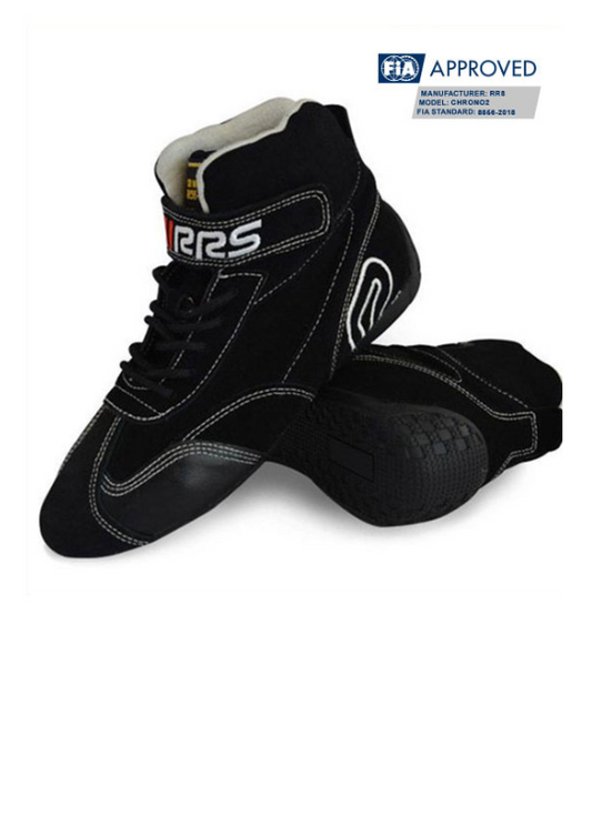 RRS - RACING BOOTS BLACK - FIA 8856-2018