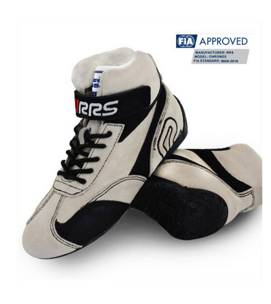 RRS - WHITE RACING BOOTS - FIA 8856-2018