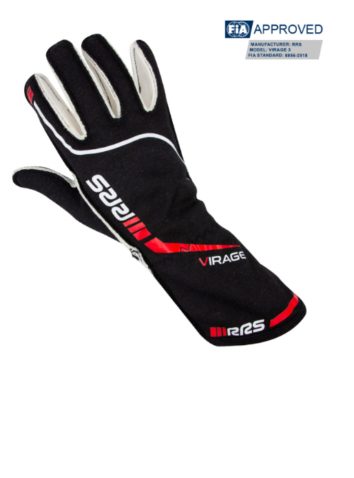 RACING GLOVES RRS VIRAGE 3  - FIA 8856-2018