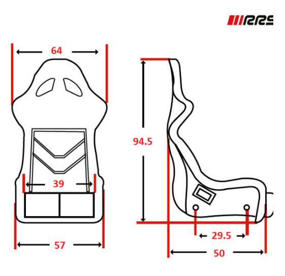 RRS - RACE XL FIA SPORTA KRĒSLS