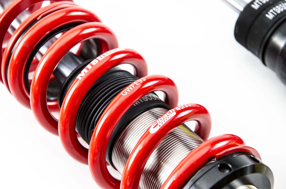 MTS Technik koiloveri Street Inox with front camber plates + rear top mounts - BMW 3 / 3 Coupe / 3 Compact / 3 Touring /