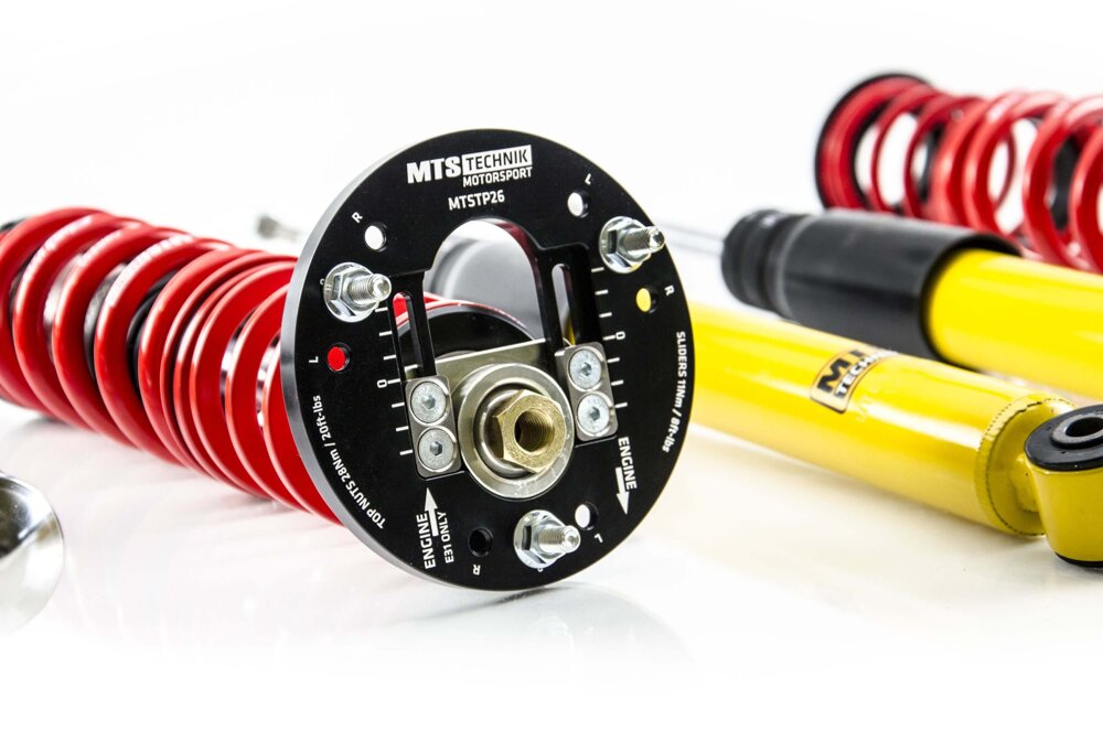 MTS Technik koiloveri Street Inox with front camber plates + rear top mounts - BMW 3 / 3 Coupe / 3 Compact / 3 Touring /