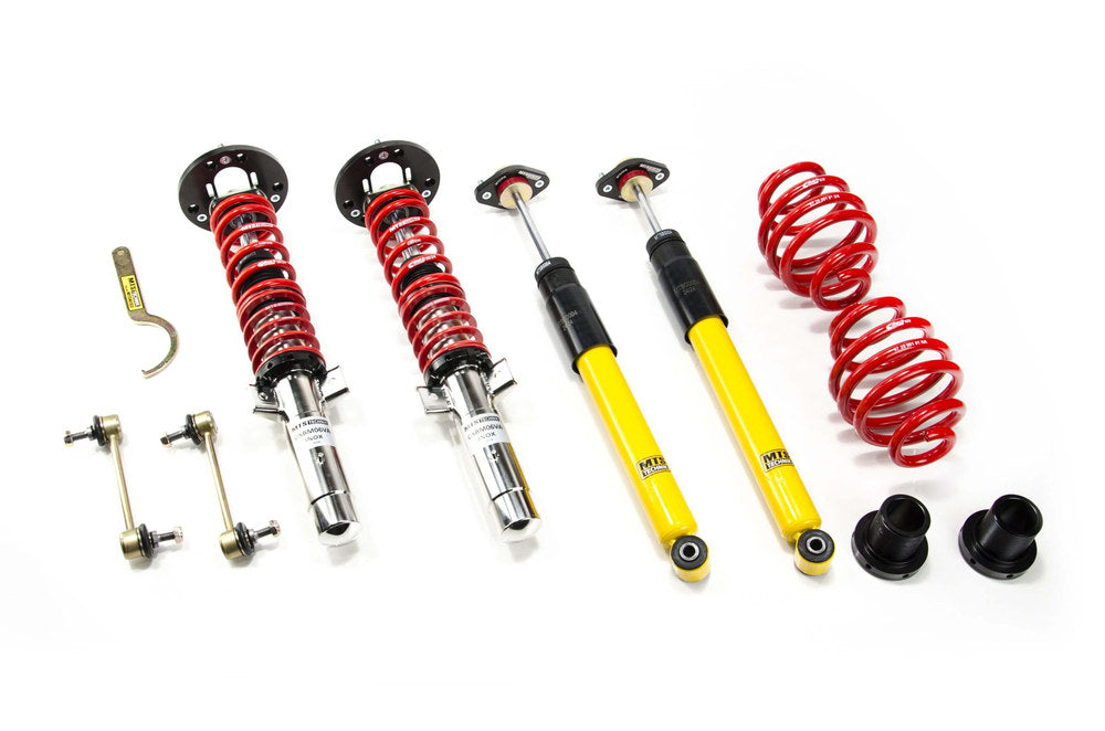 MTS Technik koiloveri Comfort Inox with front camber plates + rear top mounts - BMW 3 / 3 Coupe / 3 Compact / 3 Touring 