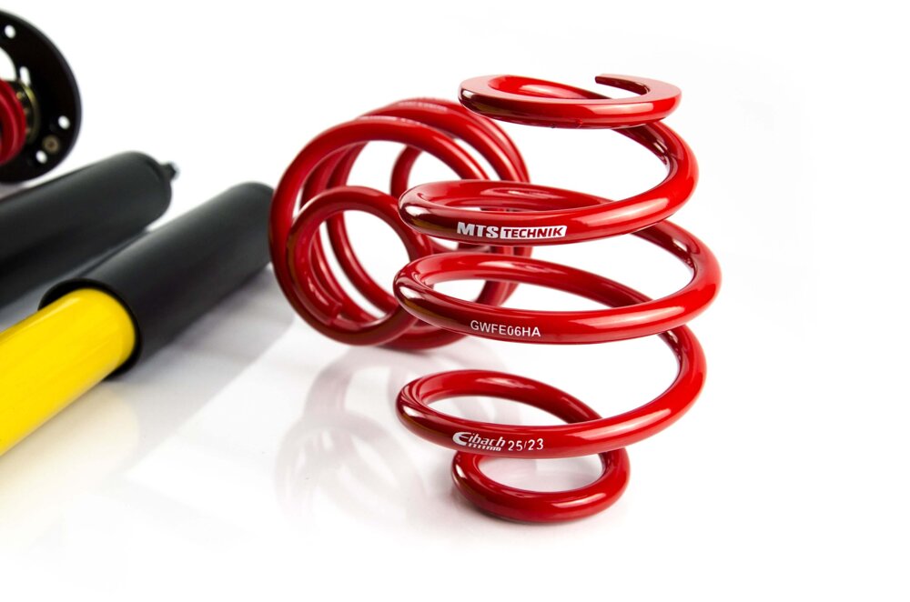 MTS Technik koiloveri Comfort Inox with front camber plates + rear top mounts - BMW 3 / 3 Touring / 3 Convertible (E30)