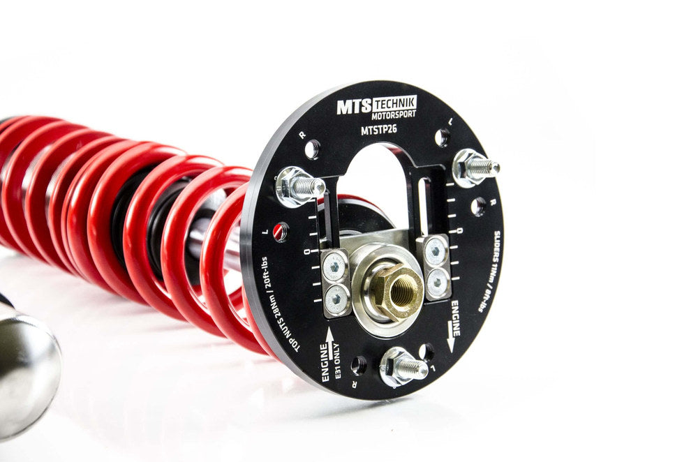 MTS Technik priekšējie koiloveri Street Inox with front camber plates - BMW 5 (E39)