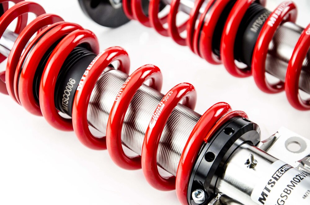 MTS Technik koiloveri Street Inox with front camber plates + rear top mounts - BMW 3 / 3 Coupe / 3 Touring / 3 Convertib
