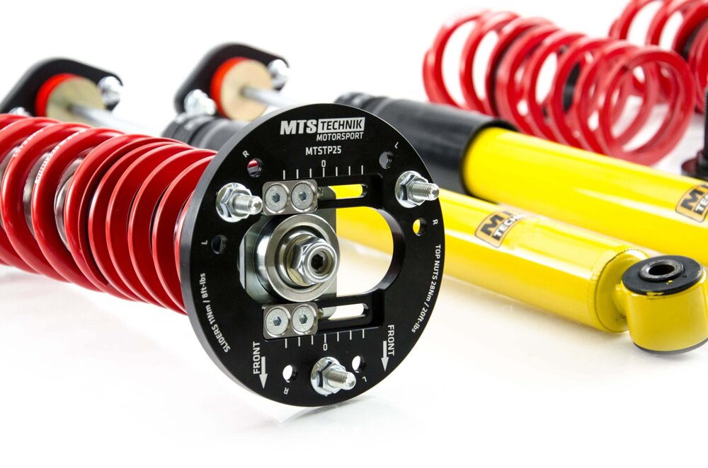MTS Technik koiloveri Street Inox with front camber plates + rear top mounts - BMW 3 / 3 Coupe / 3 Touring / 3 Convertib