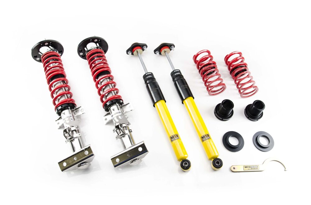 MTS Technik koiloveri Street Inox with front camber plates + rear top mounts - BMW 3 / 3 Coupe / 3 Touring / 3 Convertib