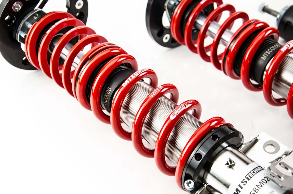 MTS Technik koiloveri Street Inox with front camber plates + rear top mounts - BMW 3 Compact (E36)