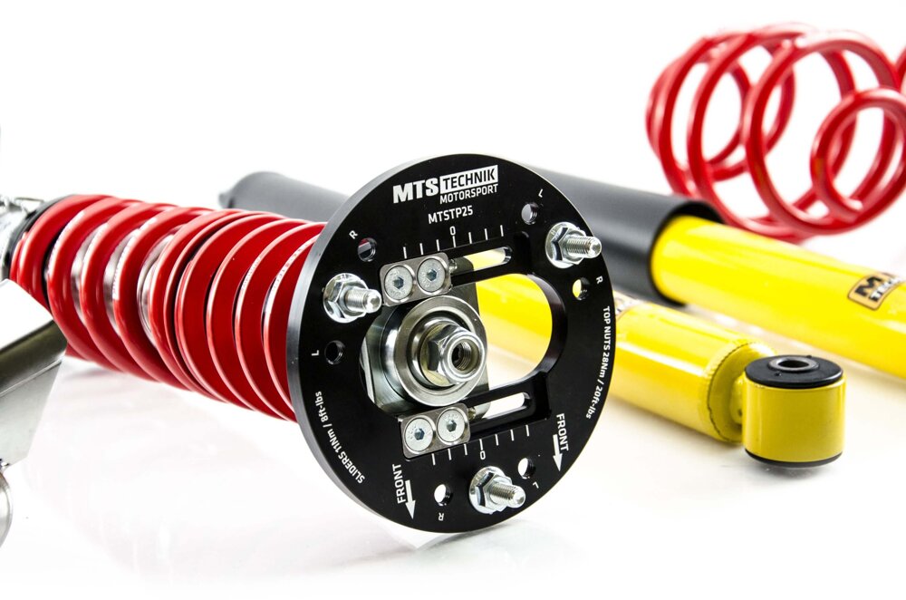 MTS Technik koiloveri Street Inox with front camber plates + rear top mounts - BMW 3 Compact (E36)