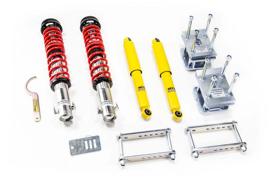 MTS Technik koiloveri Street Inox ar priekšējiem camber plates - Volkswagen CADDY II Box Body/MPV (9K9A)