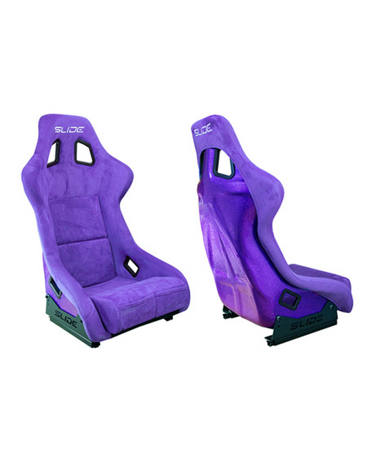 SLIDE - SPORTA KRĒSLS KS2 Premium Purple Suede Purple Glitter