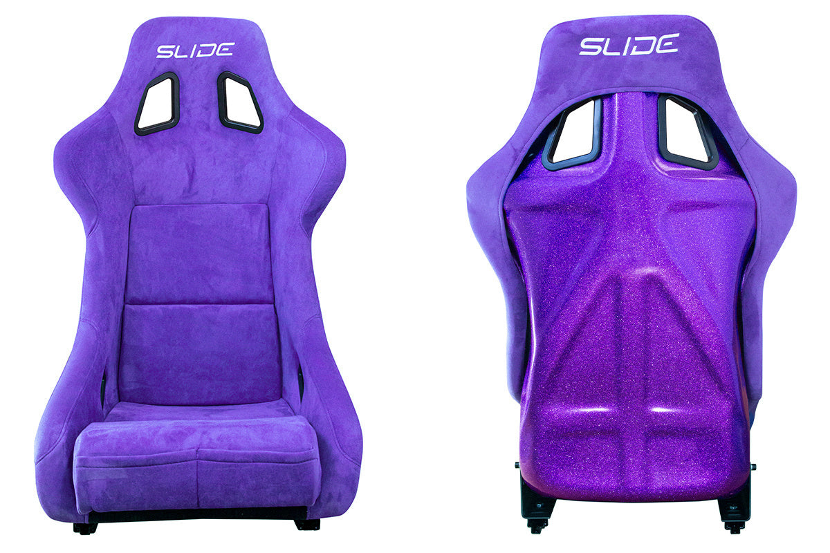 SLIDE - RACING SEAT KS2 Premium Purple Suede Purple Glitter