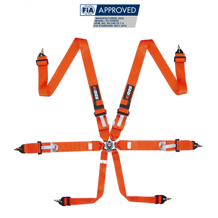 RRS - FIA R6 2.9 KG HARNESS (6PTS) DIFFERENT COLORS