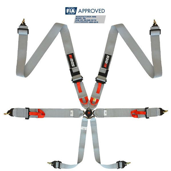 RRS - FIA R6 2.9 KG HARNESS (6PTS) DIFFERENT COLORS