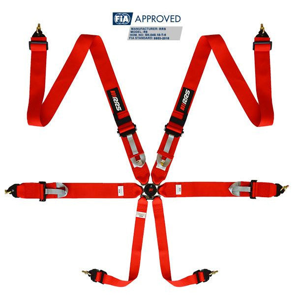 RRS - FIA R6 2.9 KG HARNESS (6PTS) DIFFERENT COLORS