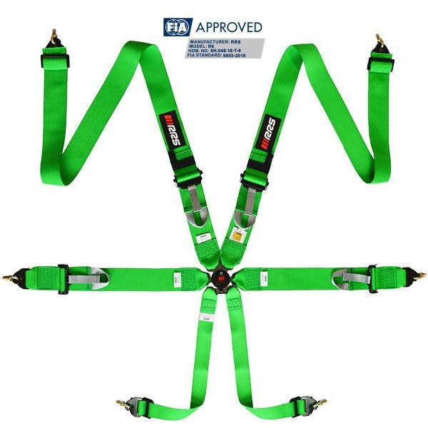 RRS - FIA R6 2.9 KG HARNESS (6PTS) DIFFERENT COLORS