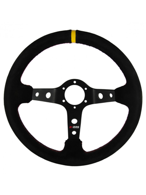 RRS RALLY steering wheel- Black suede