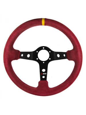 RRS CORSA steering wheel - Red suede 